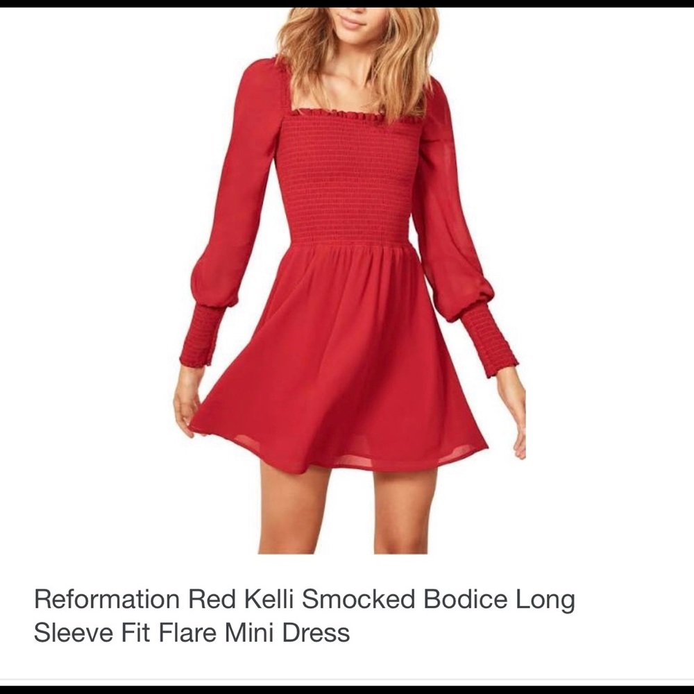 Red Reformation Dress